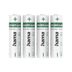 Hama NiMH Rechargeable Batteries, AA Mignon, 2500 mAh, 1.2 V, 4 Pcs