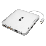Tripp Lite U442-DOCK2-S notebook dock/port replicator Wired USB 3.2 Gen 2 (3.1 Gen 2) Type-C Silver