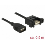 DeLOCK 85459 USB cable USB 2.0 0.5 m USB A Black