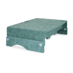 BakkerElkhuizen Q-riser 110 Circular 76,2 cm (30") Bureau Groen
