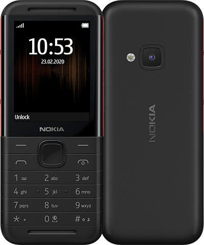 Nokia 5310 6.1 cm (2.4") 88.2 g Black, Red