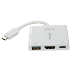 Lindy 43198 USB graphics adapter 4096 x 2160 pixels White