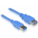DeLOCK USB 3.0-A male-female - 5m cable USB USB A Azul