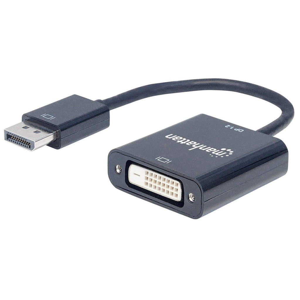 Image of Manhattan DisplayPort 1.2a to DVI-D 24+1 Adapter. 1080p@60Hz. 23cm. Ma