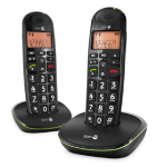 Doro PhoneEasy 100w Duo DECT telephone Black
