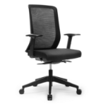 HAT Design Works IKU-B-M1H-JET-S1BB office/computer chair Upholstered seat Mesh backrest