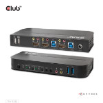 CLUB3D HDMI KVM SWITCH FOR DUAL HDMI 4K 60Hz