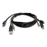 StarTech.com 10ft (3m) HDMI KVM Cable, USB 2.0, 3.5mm Audio, Universally Compatible Combo Cable for KVM Switches, TAA Compliant