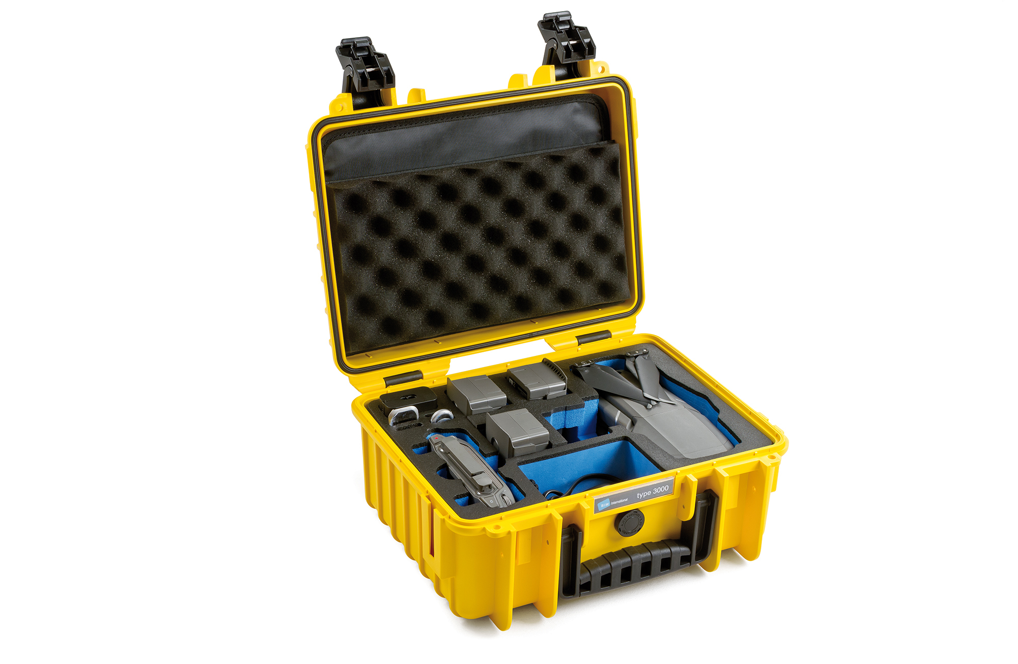 B&W 3000/Y/MAVIC2V2 camera drone case Briefcase Yellow Polypropyle