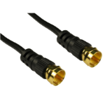 Cables Direct F M/M, 3m coaxial cable Black