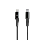 Monoprice 38390 mobile phone cable Black 35.4" (0.9 m) USB C Lightning