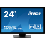 iiyama ProLite T2452MSC-B1AG computer monitor 60.5 cm (23.8") 1920 x 1080 pixels Full HD LED Touchscreen Black