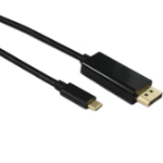 4Cabling 005.004.0301 video cable adapter 1 m USB Type-C DisplayPort Black