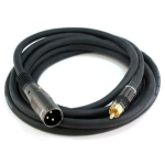 Monoprice XLR/RCA, 3.048 m audio cable 120" (3.05 m) XLR (3-pin) Black