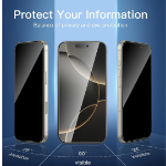 JLC Apple iPhone 16 Pro Privacy Tempered Glass With Black Edge