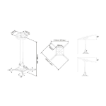 Multibrackets M Universal Projector Ceiling Mount 300-480 with Finetune