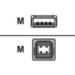 Lexmark 2 metre USB cable USB-kabel 2 m
