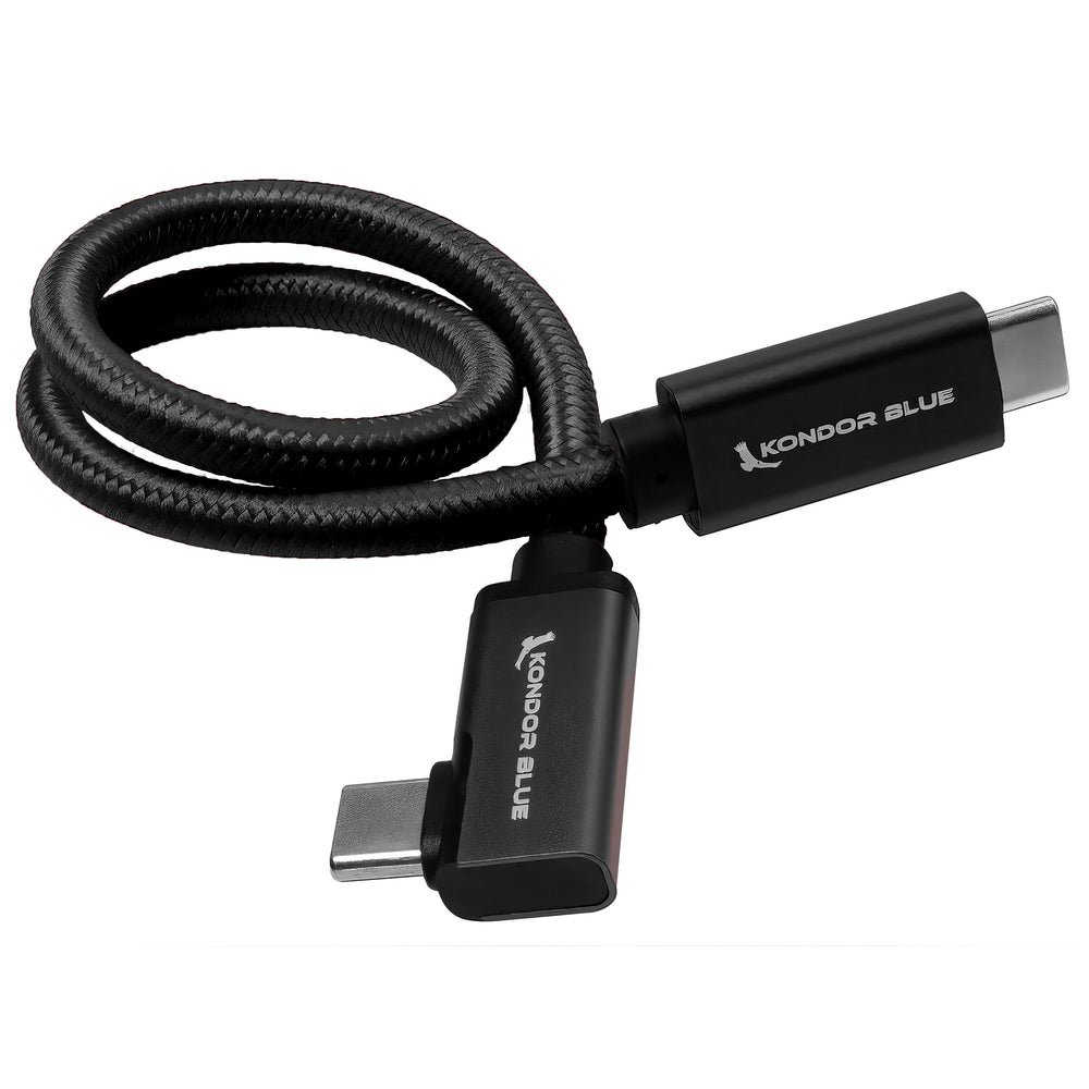 Kondor Blue KB-USBC-RA12-BK USB cable USB 3.2 Gen 2 (3.1 Gen 2) 0.305 m Black