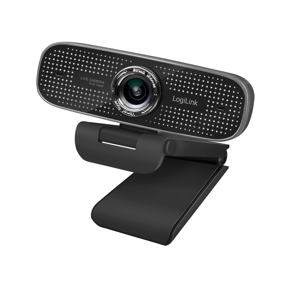 Image of LogiLink Conference HD USB webcam, 100°, dual microphone, manual...
