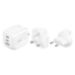 Belkin WCH018FQWH mobile device charger Universal White AC Fast charging Indoor