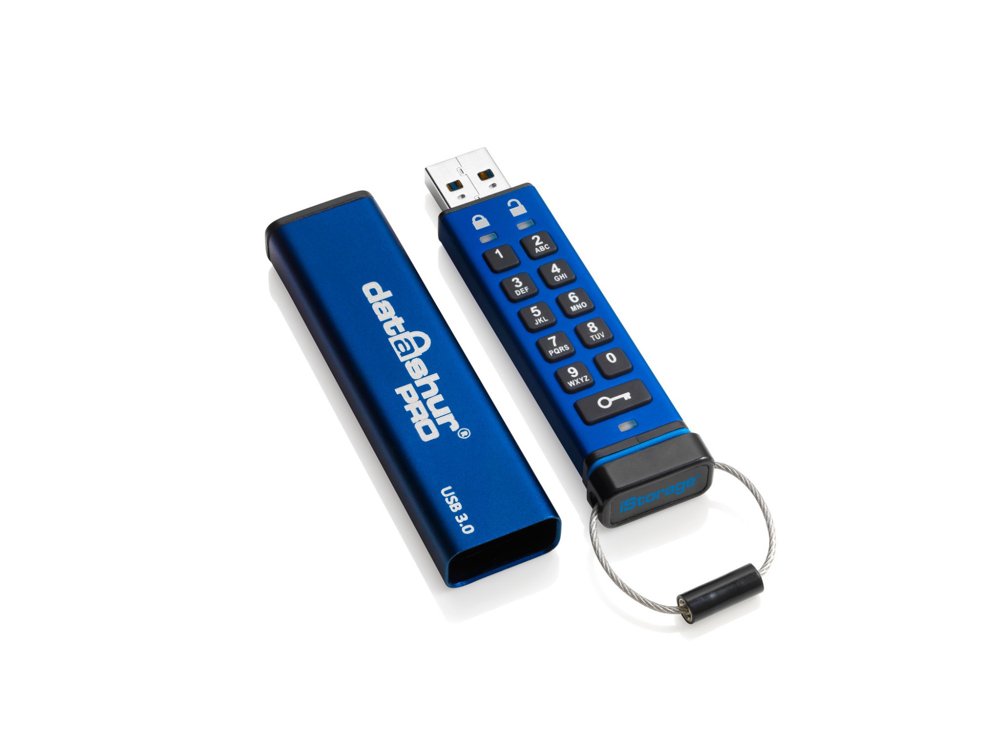 iStorage datAshur PRO 256-bit 16GB USB 3.0 secure encrypted flash drive ...