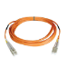 Tripp Lite N320-04M fiber optic cable 157.5" (4 m) 2x LC OFNR Gray, Orange