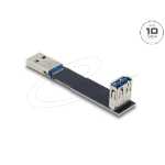 DeLOCK 67423 tussenstuk voor kabels Type-A Zwart