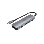 UNITEK H1107F laptop dock/port replicator USB 3.2 Gen 1 (3.1 Gen 1) Type-C Grey