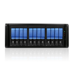 iStarUSA JAGE412HDBL-DE disk array Rack (4U) Black, Blue