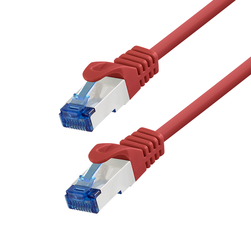 LogiLink Patch cable Cat.6A CCA S/FTP LSZH, red, 10 m, EconLine