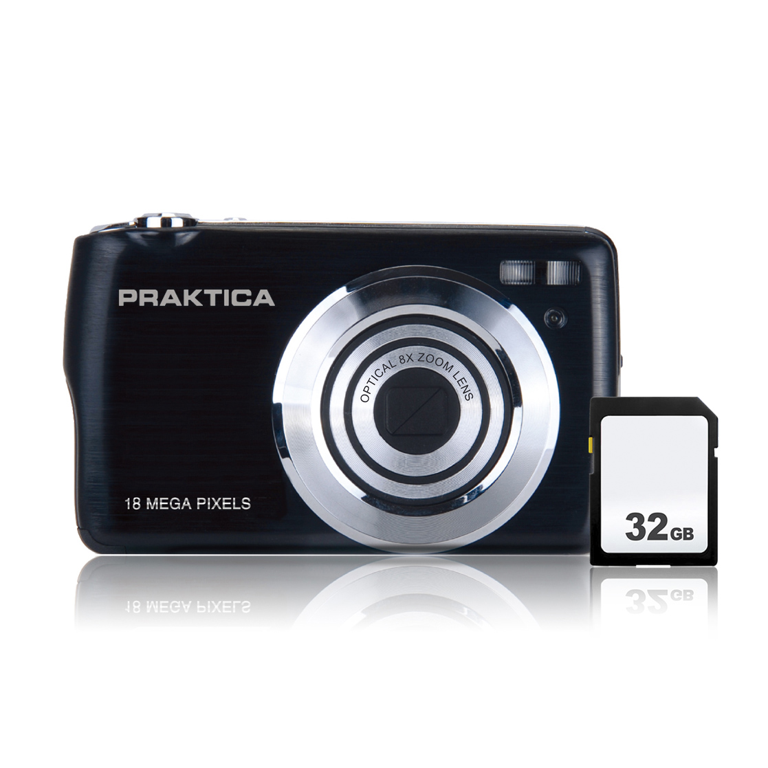 Photos - Other for Computer Praktica Compact Digital Camera Kit inc 32GB SD Card 283ARP 
