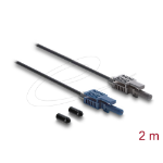 DeLOCK 90999 glasvezeladapter 1 stuk(s) Zwart, Grijs