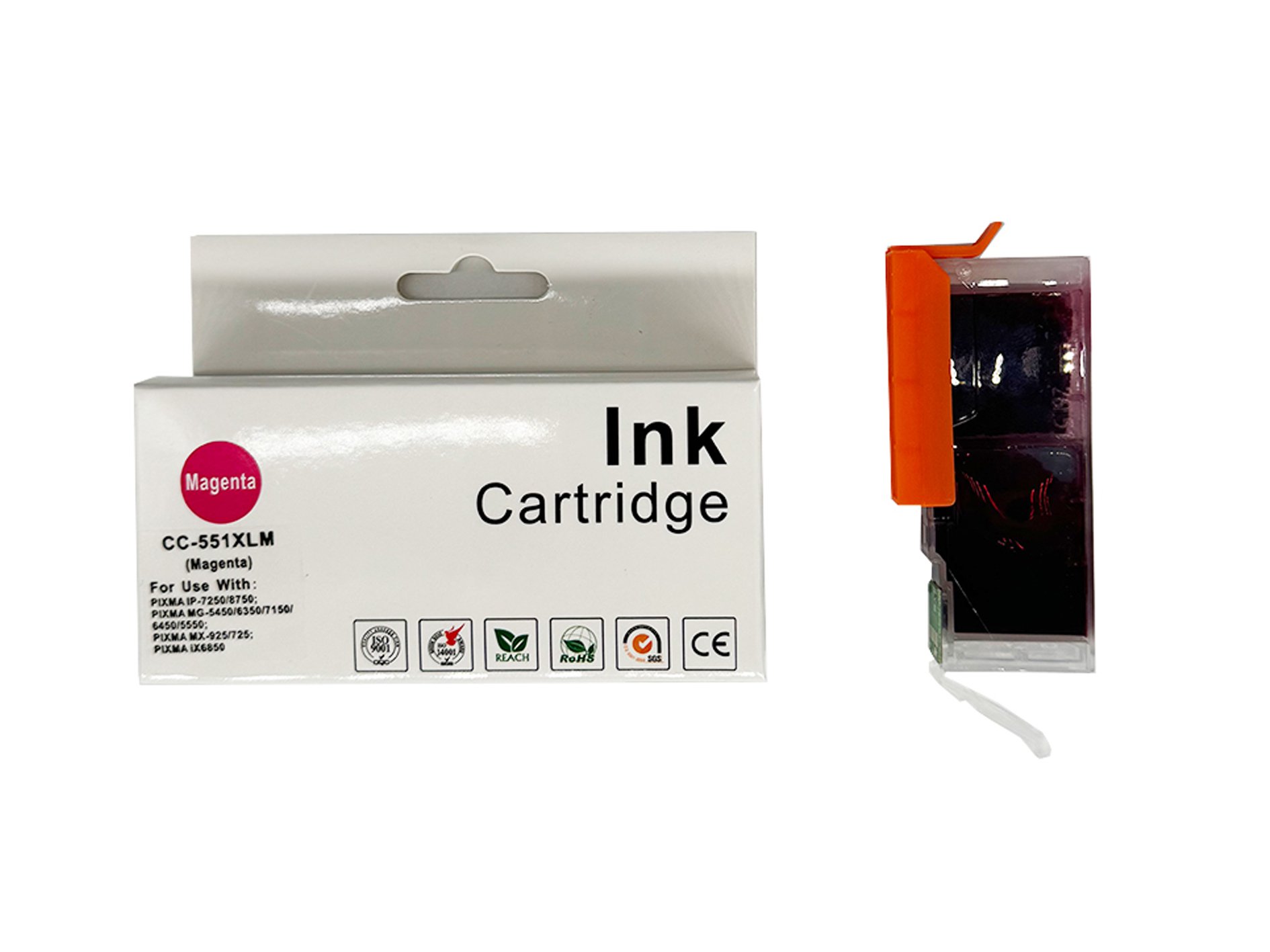 CTS Wholesale Comp Canon IP7250 CLI-551 XLM Magenta Ink Ctg  [CC-551M XL]