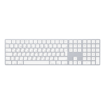 Apple Magic w/ Numeric Keypad keyboard Universal Bluetooth QWERTY Russian Silver, White