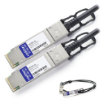 AddOn Networks 1m QSFP+ - QSFP+ InfiniBand/fibre optic cable QSFP+ Black