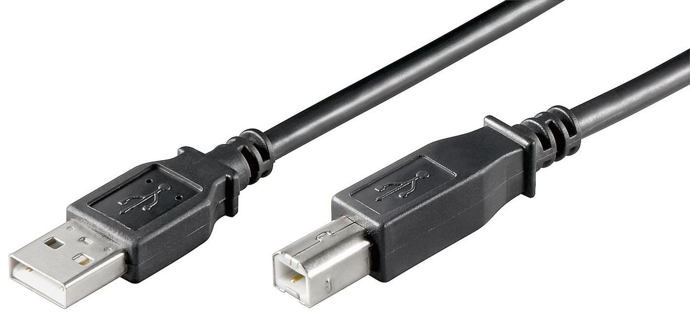 Photos - Cable (video, audio, USB) Microconnect USBAB5B USB cable 5 m USB 2.0 USB A USB B Black 