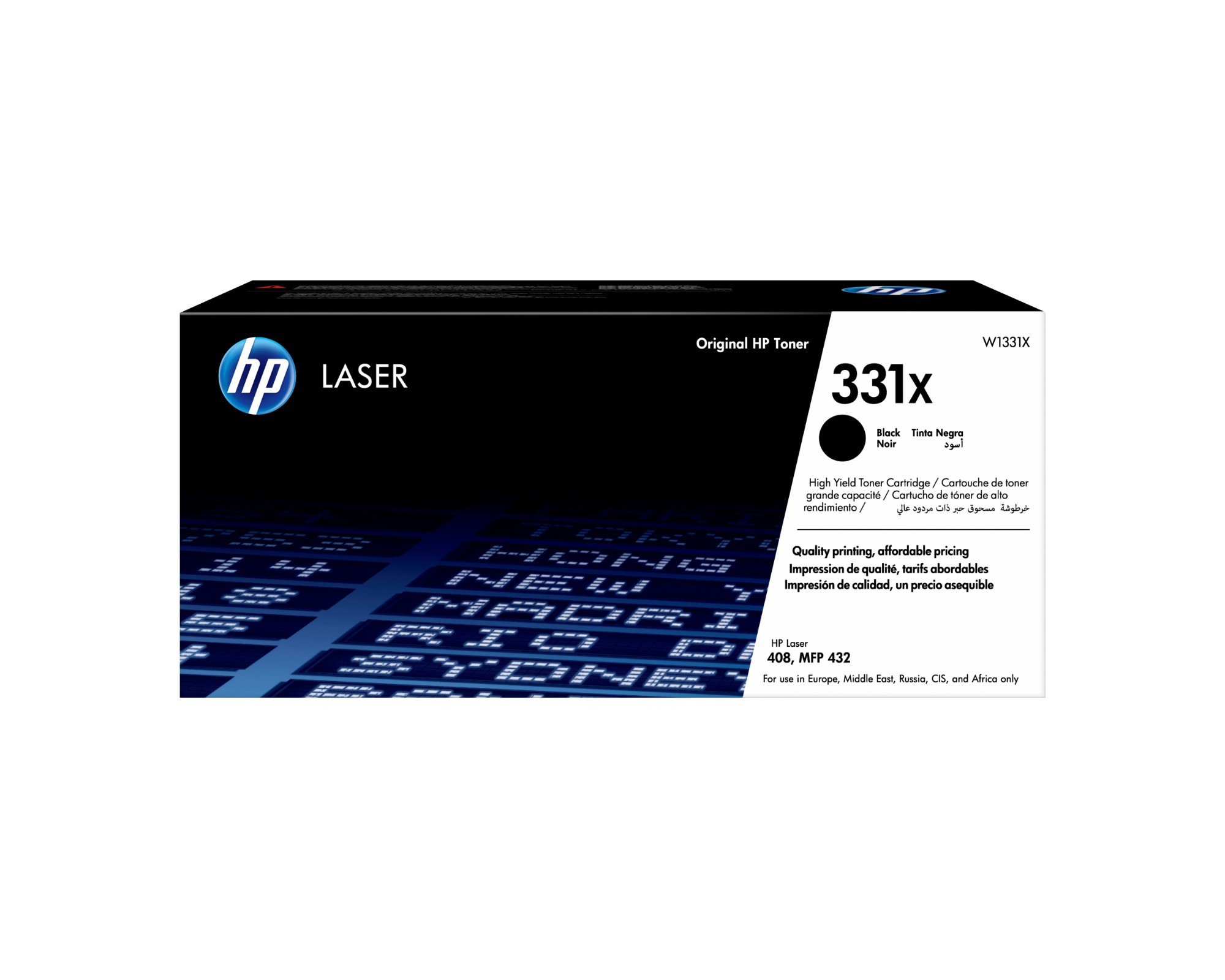 HP W1331X/331X Toner-kit. 15K pages ISO/IEC 19752 for HP Laser 408