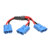 Tripp Lite 48VDCSPLITTER Y Splitter Cable for Select Battery Packs, Blue 175A DC Connectors, 1 ft. (0.3 m)
