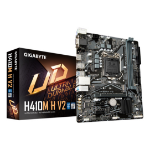 GIGABYTE H410M H V2 Motherboard - Supports Intel Core 10th CPUs, up to 2933MHz DDR4 (OC), 1xPCIe 3.0 M.2, GbE LAN, USB 3.2 Gen 1