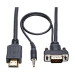 Tripp Lite P566-006-VGA-A video kabel adapter 1,8 m HDMI HD15 + 3.5 mm Zwart
