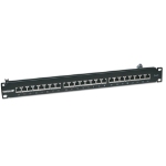 Intellinet Patchpaneel, Cat6, FTP, 24-poorts, 1U, afgeschermd, 90° top-entry punch-down blokken, zwart