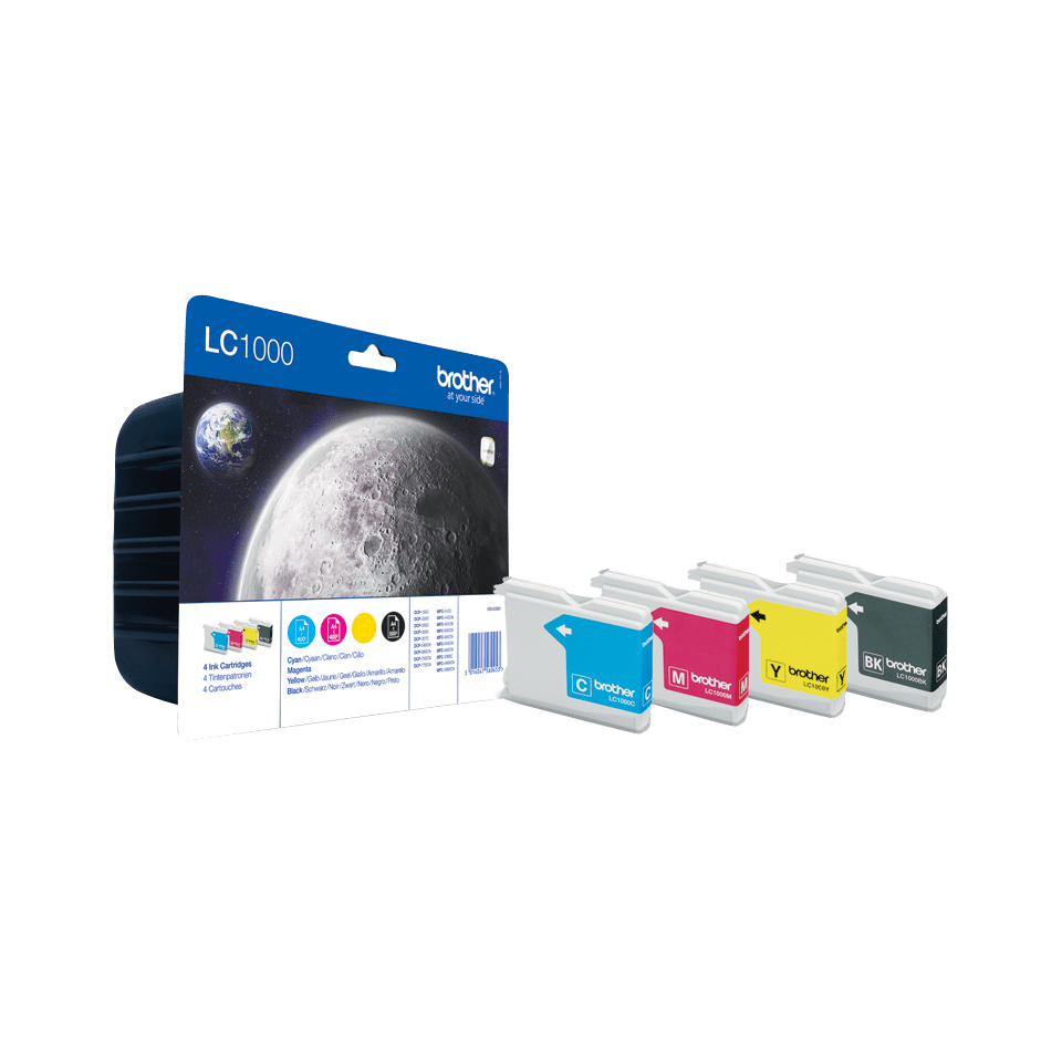 Image of Brother LC-1000VALBP Ink cartridge multi pack Bk,C,M,Y Blister...