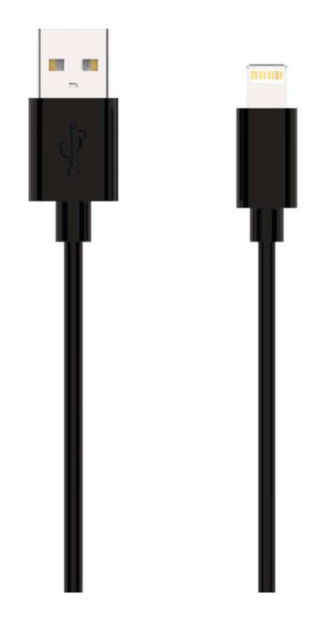 JLCL80LUC15 JLC DISTRIBUTION L80 Lightning (Male) to USB (Male) Cable 15CM - Black