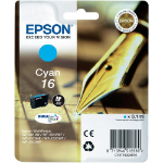 Epson C13T16224020/16 Ink cartridge cyan Blister Radio Frequency, 165 pages 3.1ml for Epson WF 2010