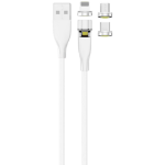 2GO 797317 USB-kabel 1 m USB B USB C/Micro-USB B/Lightning Wit