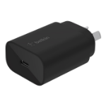 BELKIN BoostCharge USB-C PD 3.0 PPS Wall Charger 25W - Black(WCA004AUBK),Dynamic Power Delivery,Compact,travel-ready design,USB-C PD 3.0 Certified,2YR