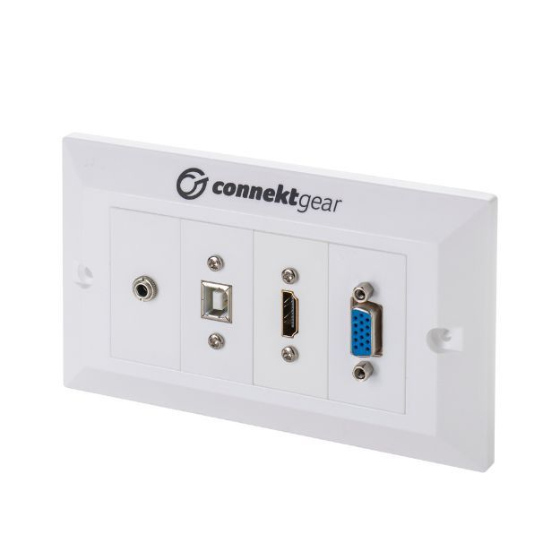 Connektgear 3M Double Gang Hdmi/Vga/3.5Mm/Usb Type A & B Av Cable