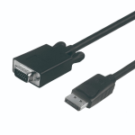 VisionTek 901216 video cable adapter 78.7" (2 m) DisplayPort VGA (D-Sub) Black