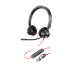 HP Poly Blackwire 3320 Headset +USB-C/A Adapter TAA