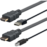 Vivolink PROHDMIUSBAB5 video cable adapter 5 m HDMI + USB Type-A HDMI + USB Type-B Black
